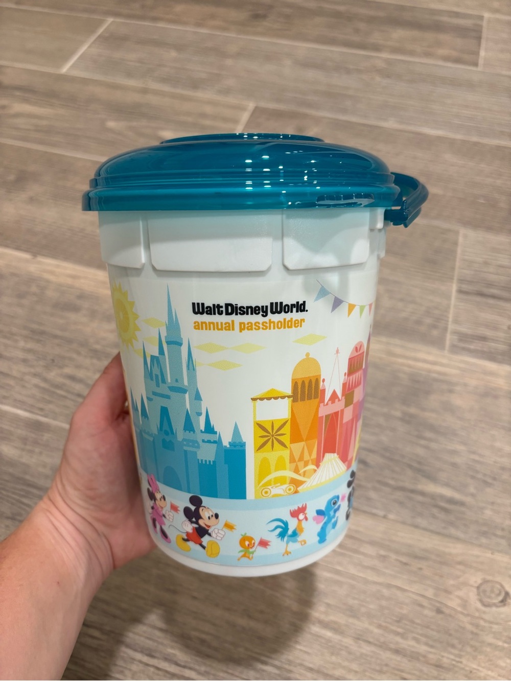 Disney Parks 2026 Disney World Passholder Four Park Icons Popcorn Bucket New